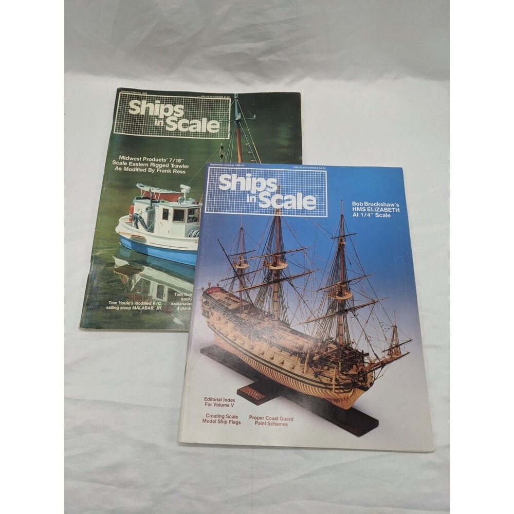 Lot Of (2) 1988 Ships N Scale Magazines Jan Feb Sept Oct